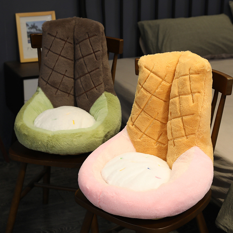 Ice cream cushion, a must-have for prolonged sitting, chair cushion, super soft backrest, thickened for students, a new and unique gift detail image 10