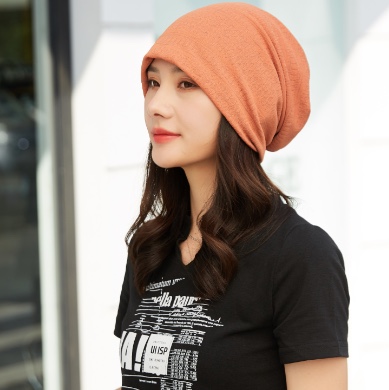 "Hat Girl Spring and Autumn Korean lace flower headscarf Hat, fashionable, casual and versatile headscarf hat, bald hat, thin postpartum hat 012.