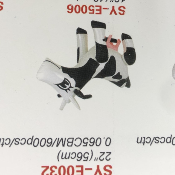 Big cows, PVC small animals
