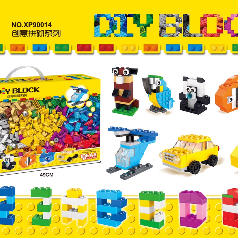 XP90014 Creative DIY Building Series Children's, Boys' and Girls' educational building block toys suitable for 6 years old and above. Multiple styles and forms available. The actual product is subject to the main picture