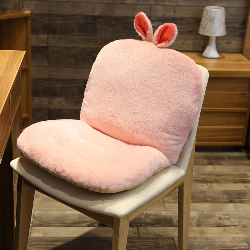 Cartoon seat cushion, backrest, integrated chair cushion, lazy person's seat, office backrest cushion, dormitory detail image 9