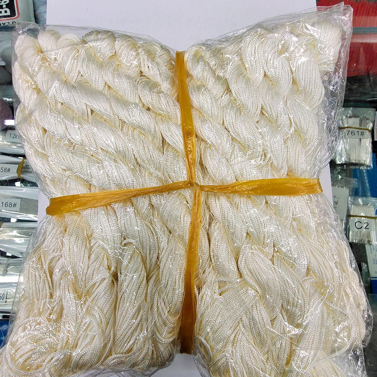 Beaded 1.0mm mahua jade thread milky white nylon material silk thread beading tool diy Buddhist beads jewelry accessories