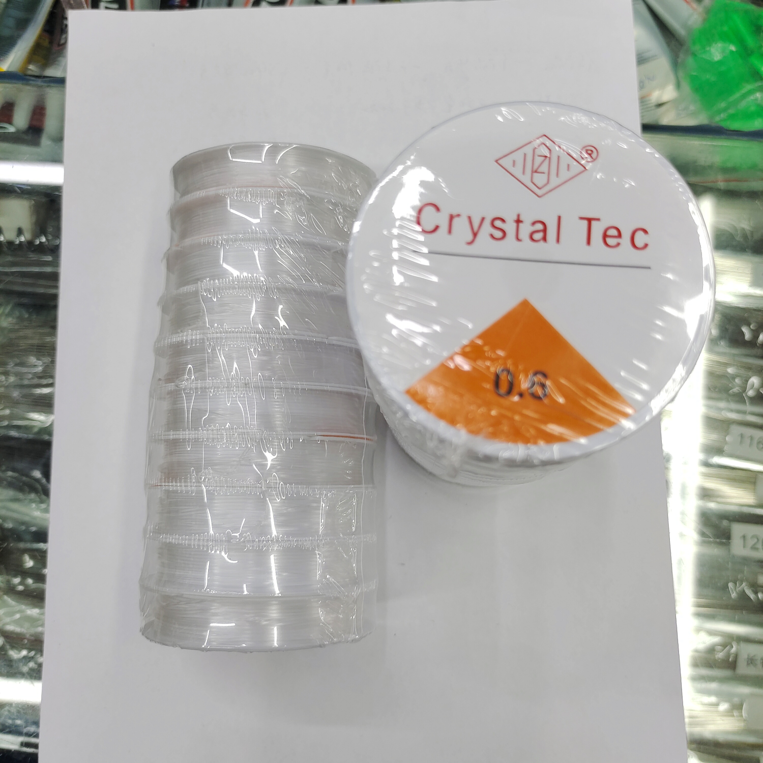 Beaded 0.6mm fishing line elastic thread Transparent nylon material silk thread beading tool diy Buddhist beads jewelry accessories