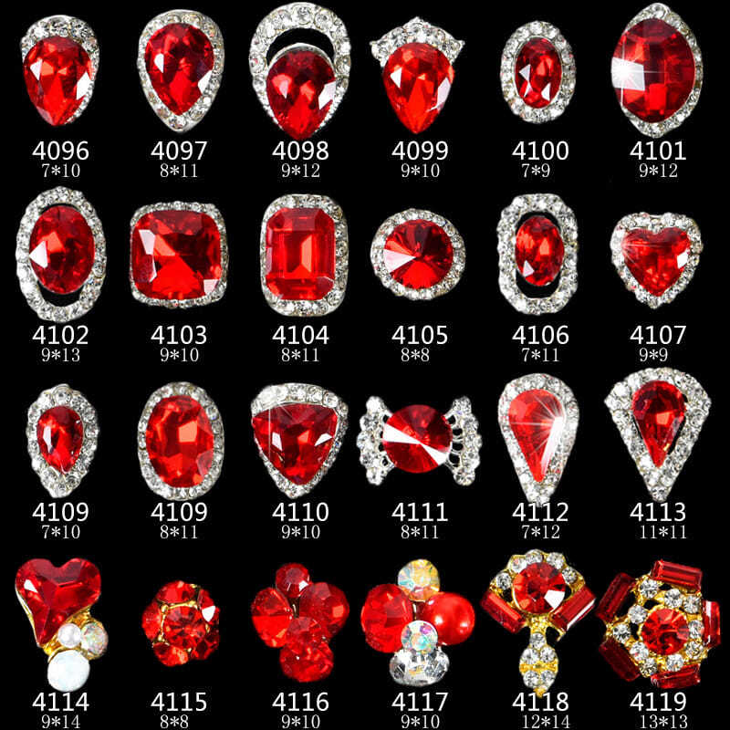 Nail jewelry shaped diamond flat mixed net red explosive AB color Champagne super flash diamond Japanese nail jewelry 1480