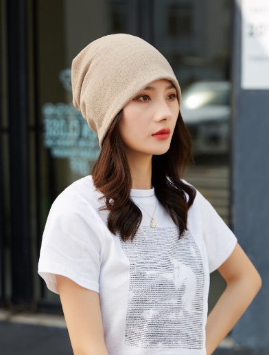 "Hat Girl Spring and Autumn Korean lace flower headscarf Hat, fashionable, casual and versatile headscarf hat, bald hat, thin postpartum hat 012. Item Picture