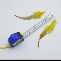 Chicken feathers red tip straight dyed 5-7 "yellow