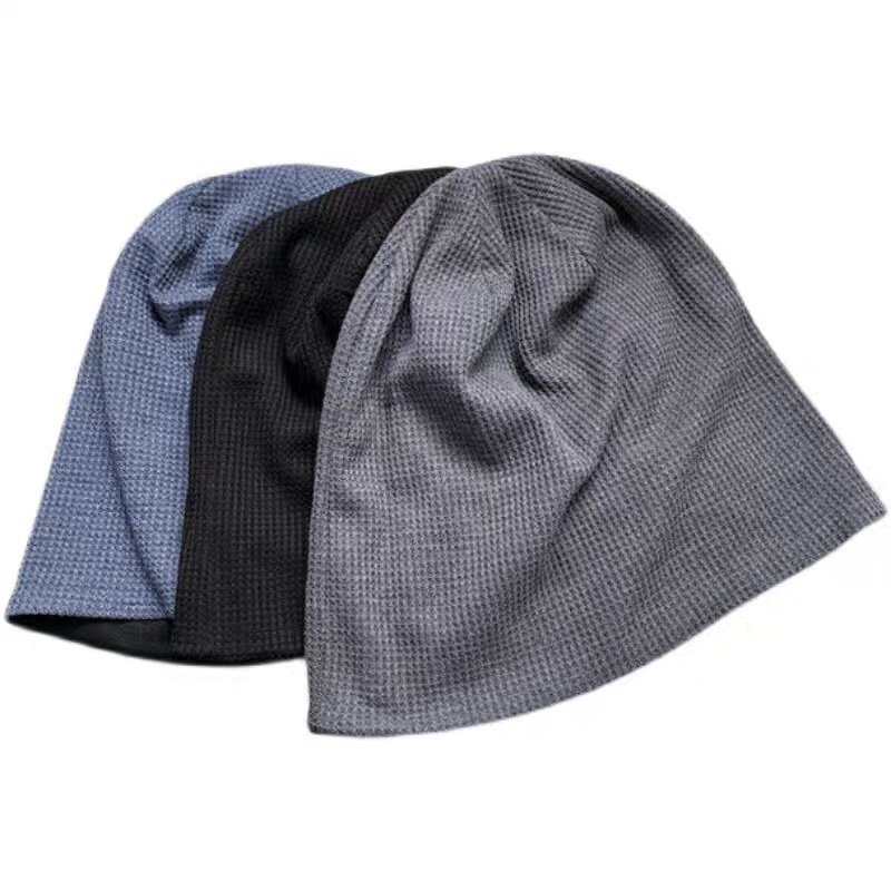 秋季素颜堆堆帽男女百塔韩版套头帽包头帽详情图5