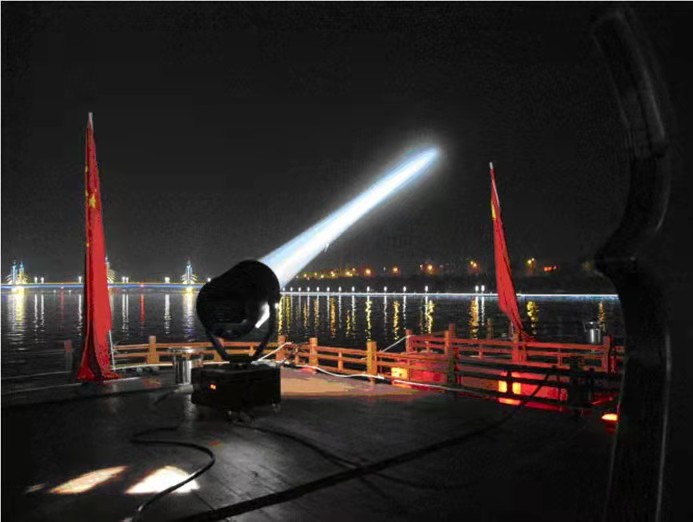 Three High-Power Outdoor Searchlights Waterproof Beam Lights Stage Lights Factory Direct Sales Specification drawing