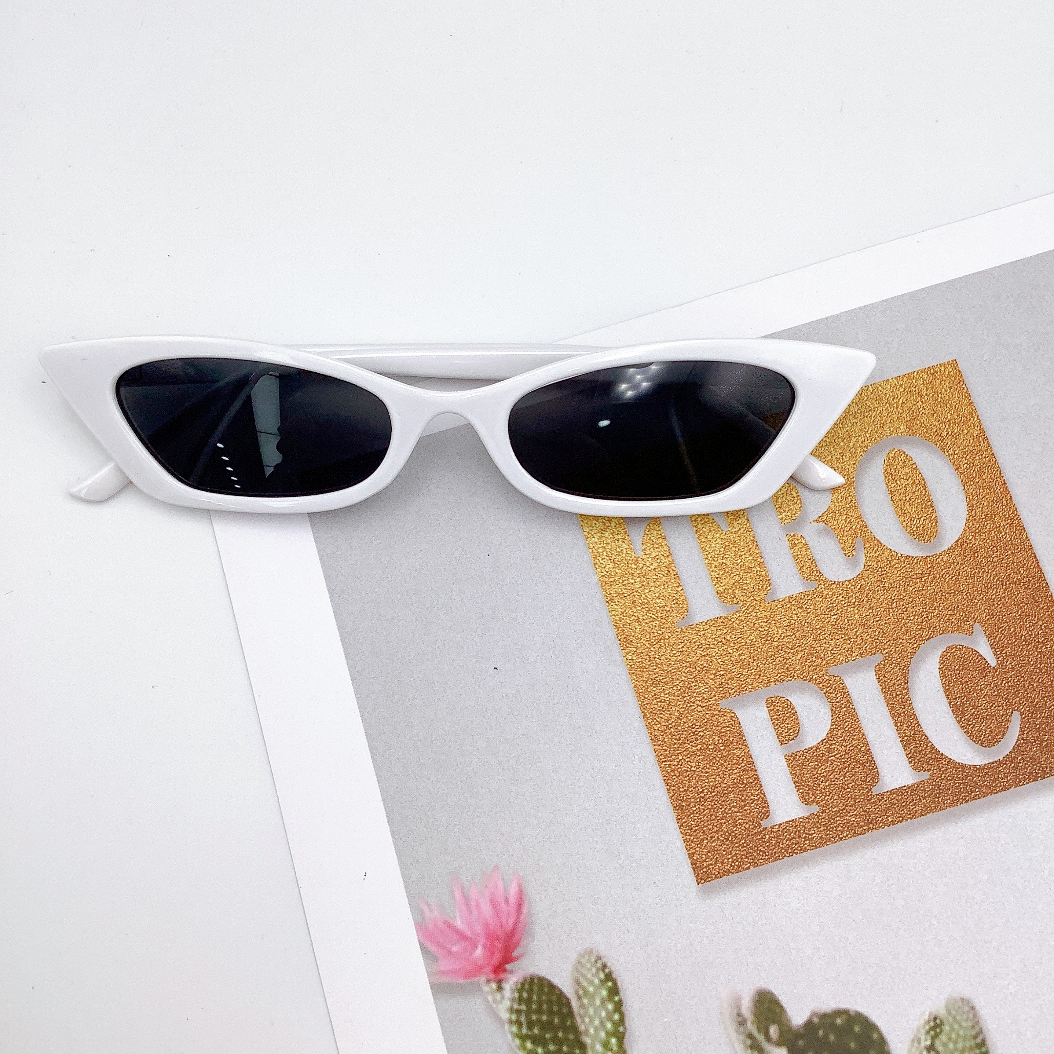 Adult sunglasses, polygonal fashion trend sunglasses LD2039 detail image 6