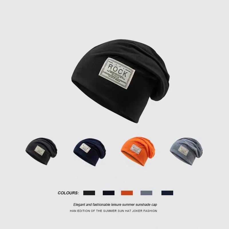 "Hat men's trendy thin head cover, summer sleeping cap pile, autumn and winter air-conditioned cap, men's sleeping head cap. detail image 1