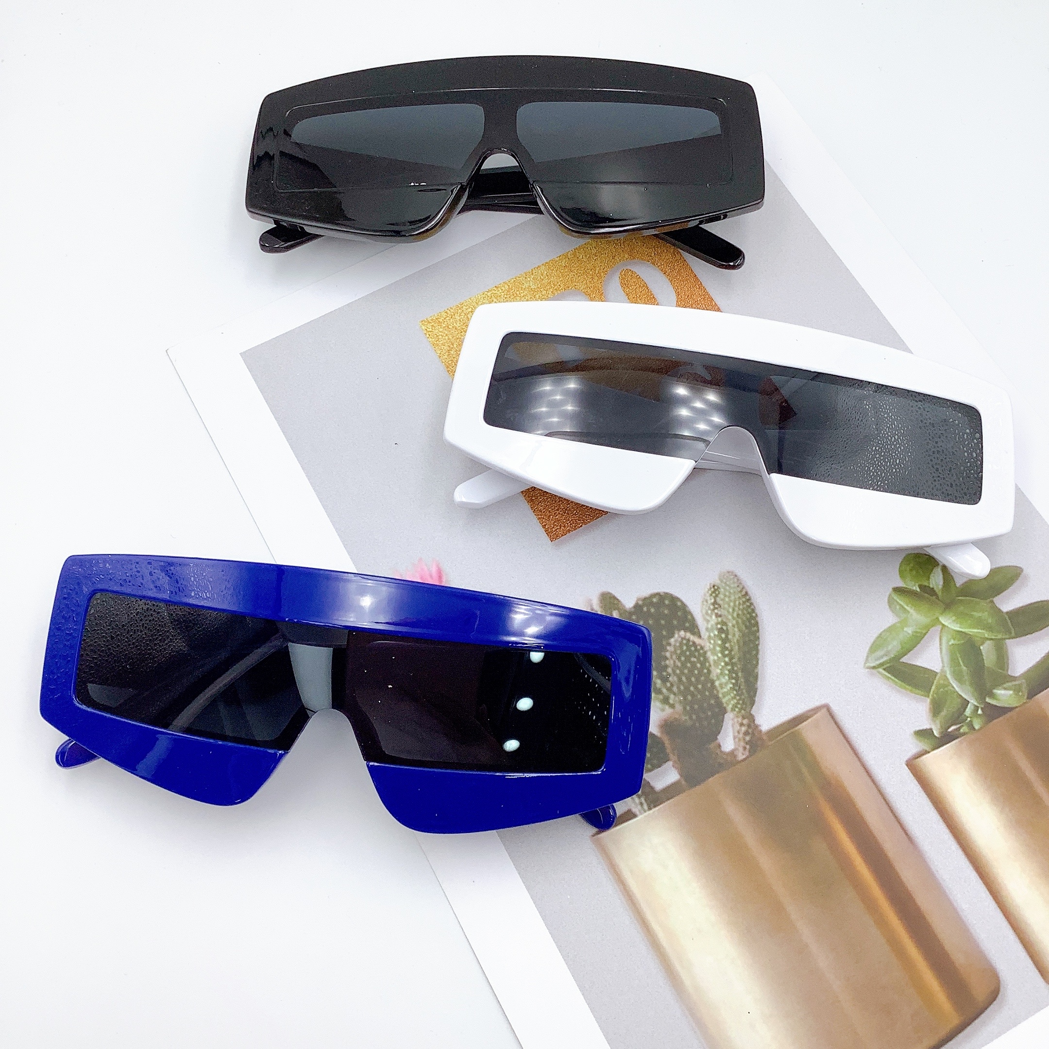 New adult cool sunglasses, fashionable European and American street style glasses LD2190 Specification image