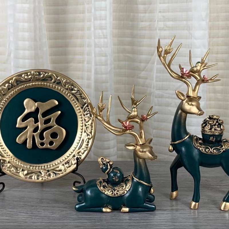 Resin home creative gifts, small ornaments, living room TV cabinets, wine cabinets, decorative items, entrance hall display stands, wedding and hotel soft furnishings, handicrafts wholesale, 0771 store Specification image