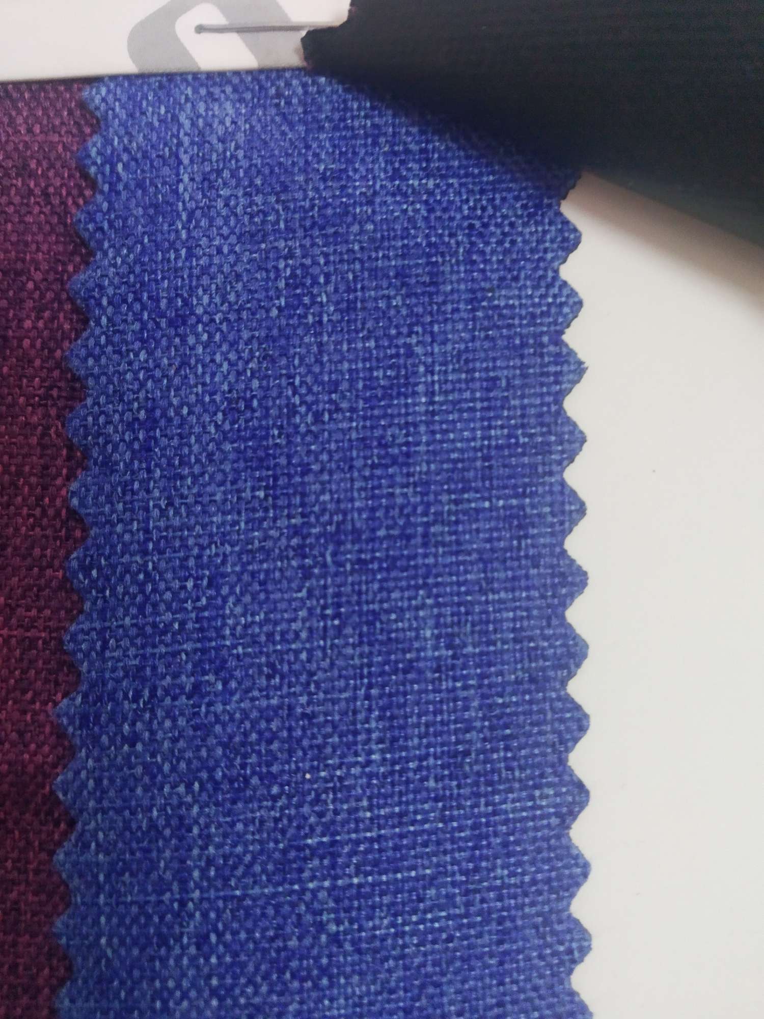 TY---036    3*3 磨砂小舞龙pvc   13#宝蓝白底实物图