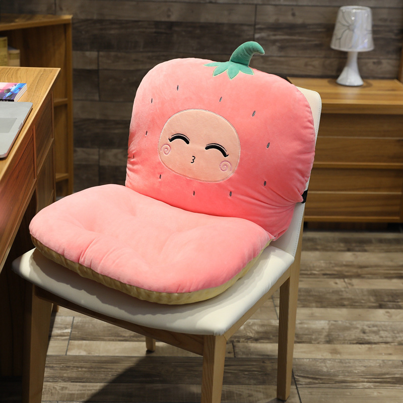 Cartoon seat cushion, backrest, integrated chair cushion, lazy person's seat, office backrest cushion, dormitory detail image 6