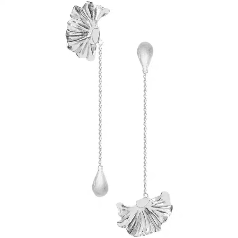 Simple retro personality temperament fashion ethnic style asymmetrical earrings