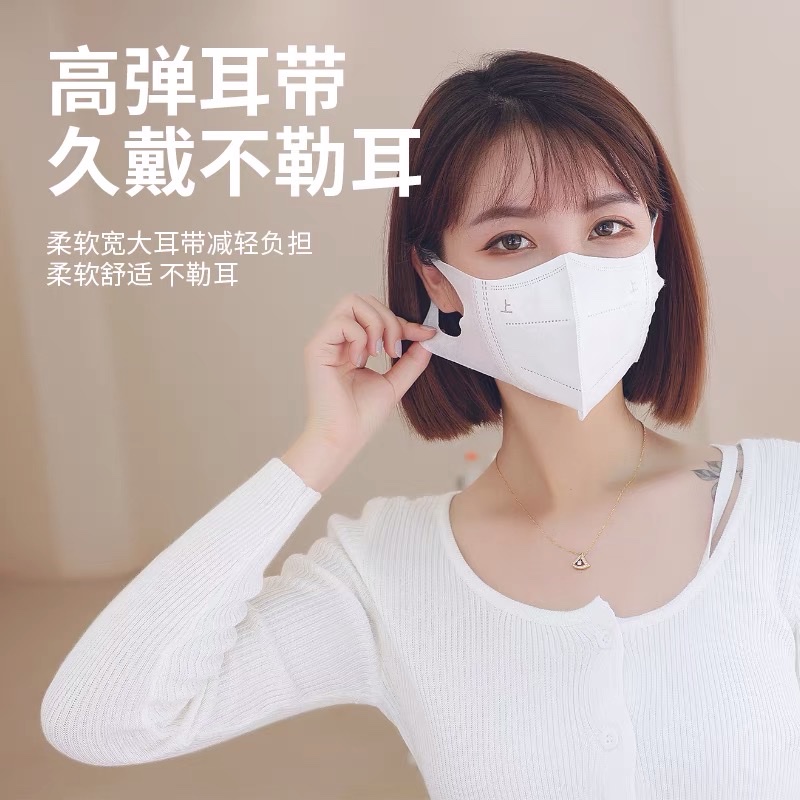Net Red 3D Stereoscopic Mask Fashion Sunscreen Dust Breathable Disposable N95 Female Summer Thin Mask