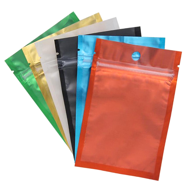 彩色拉丝耳环袋子水果茶包装袋自封透明小号饰品胶囊密封口袋定做10图