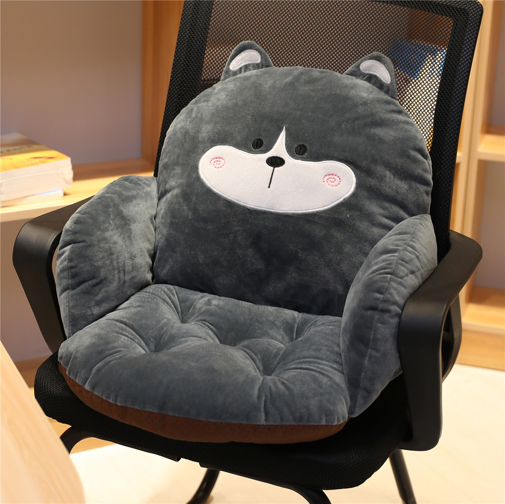 ins cute cartoon animal fruit semi-enclosed seat cushion, office anti-slip seat cushion custom-made detail image 7