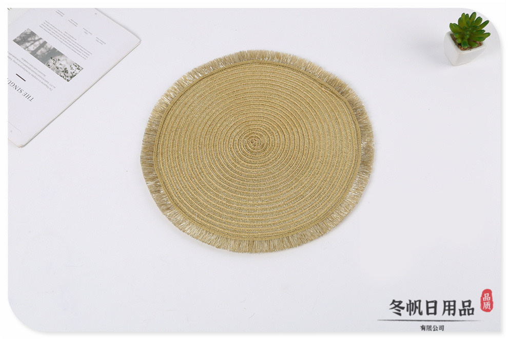 European country-style simple fringed decorated dining table MATS and Western restaurant buffet MATS come in a variety of styles detail image 2