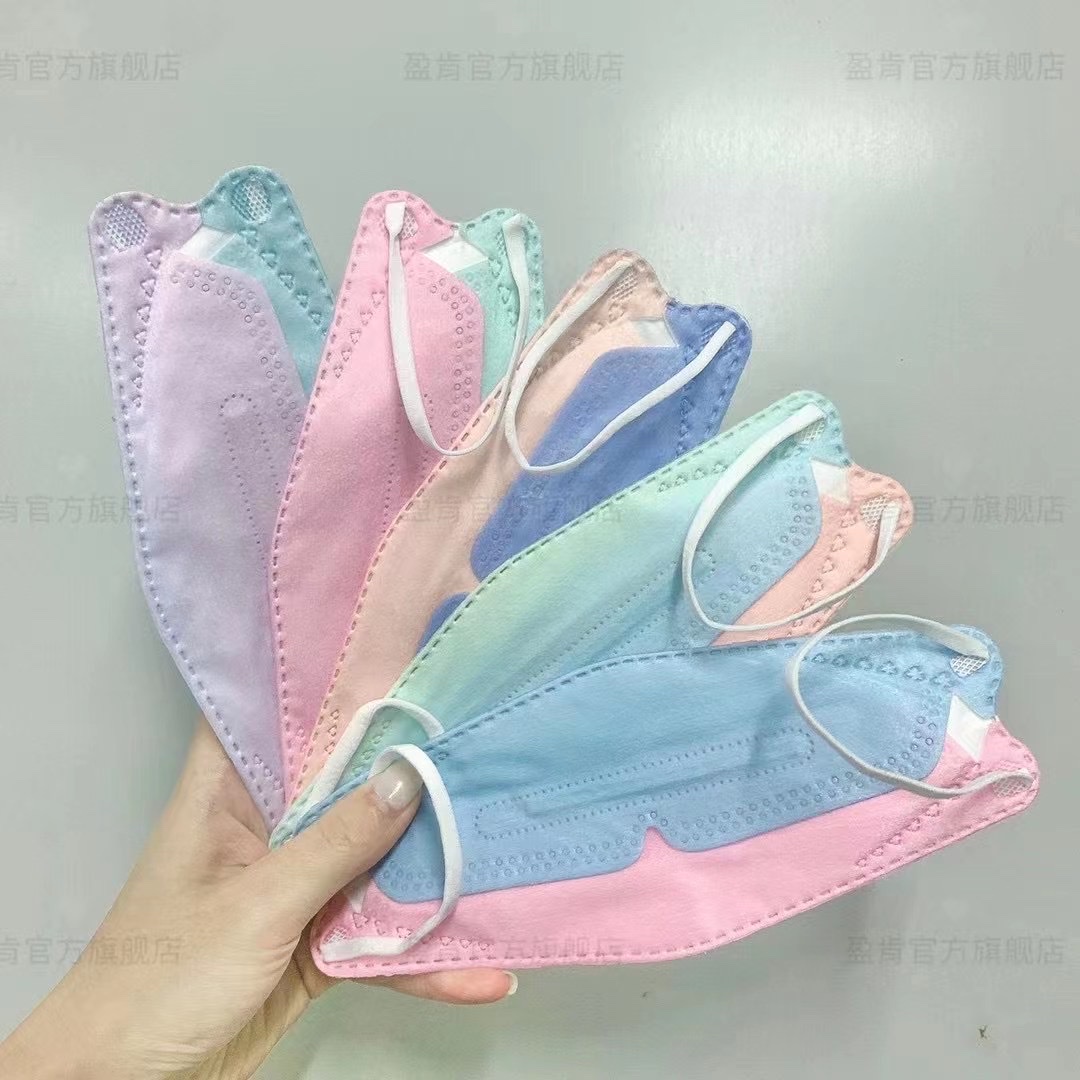 Multi-color three-dimensional non-woven fabric mask detail image 5