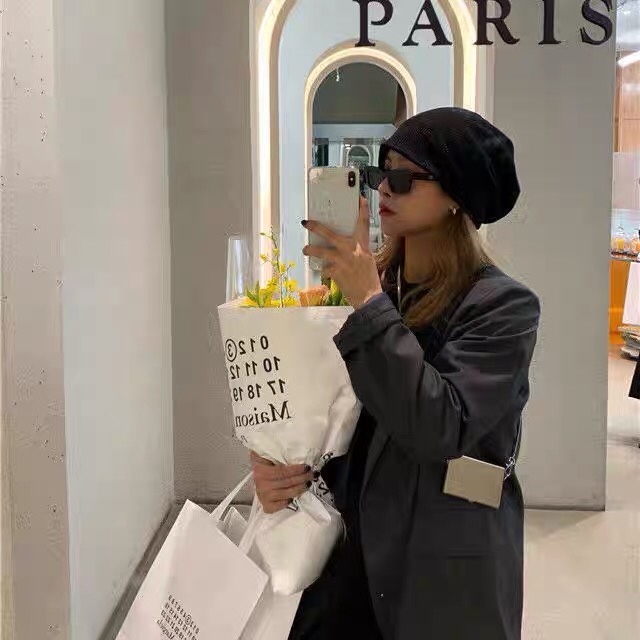 秋季素颜堆堆帽男女百塔韩版套头帽包头帽详情图2