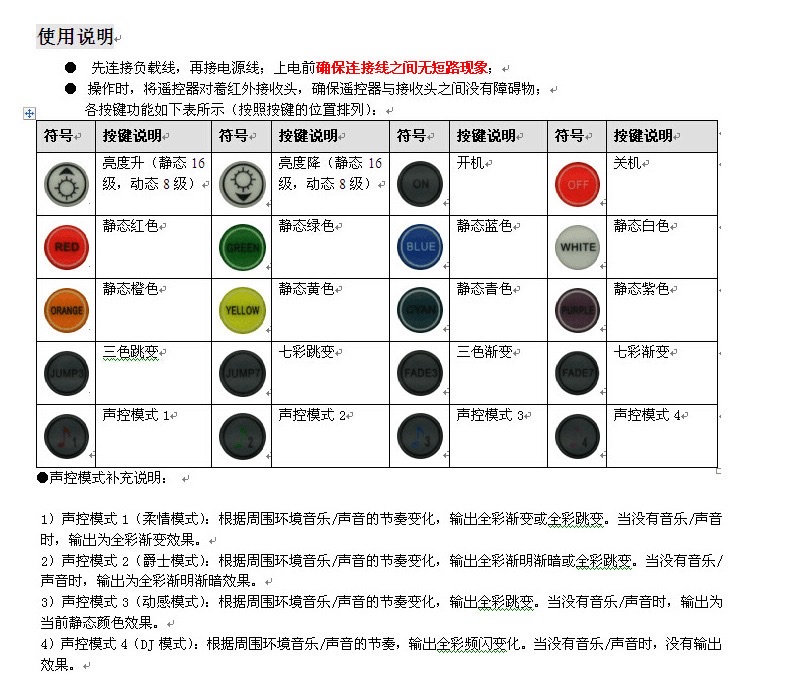 Seven-color music sound control light controller 12V24V light strip RGB remote control controller KTV music sound control dimmer detail image 1