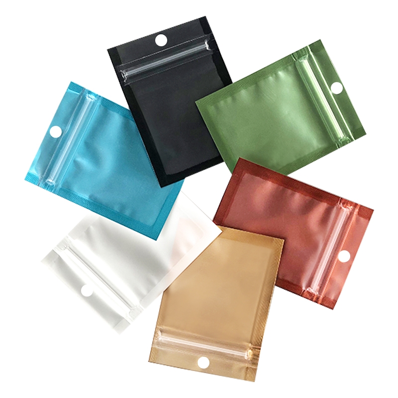 彩色拉丝耳环袋子水果茶包装袋自封透明小号饰品胶囊密封口袋定做10产品图