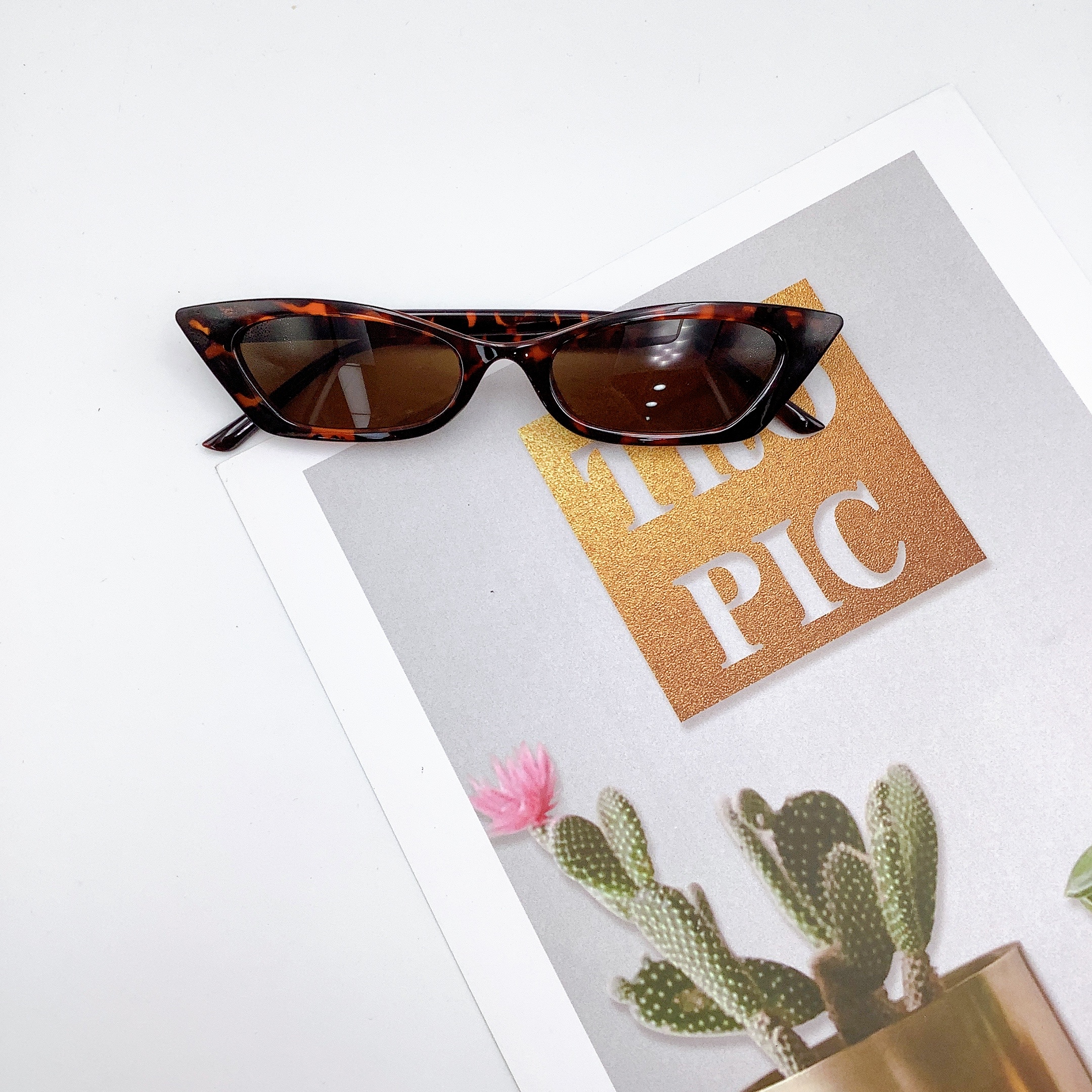 Adult sunglasses, polygonal fashion trend sunglasses LD2039 detail image 7