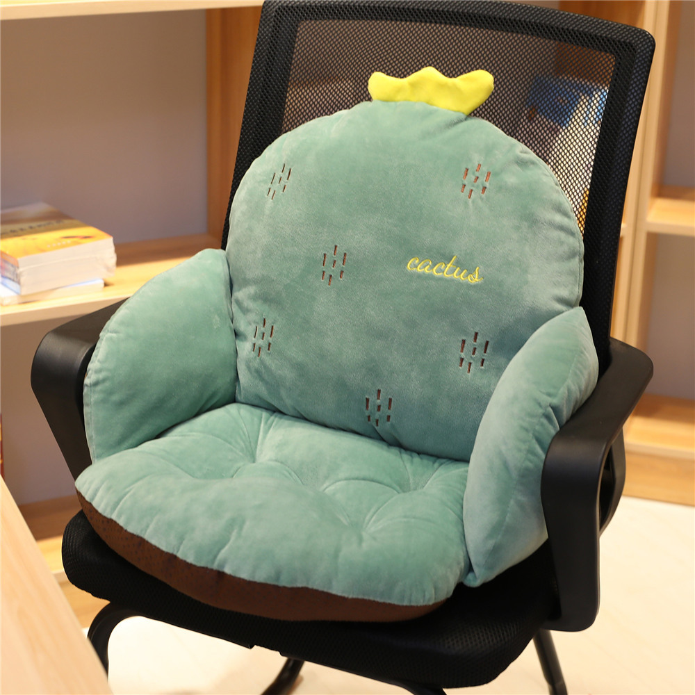 ins cute cartoon animal fruit semi-enclosed seat cushion, office anti-slip seat cushion custom-made detail image 5