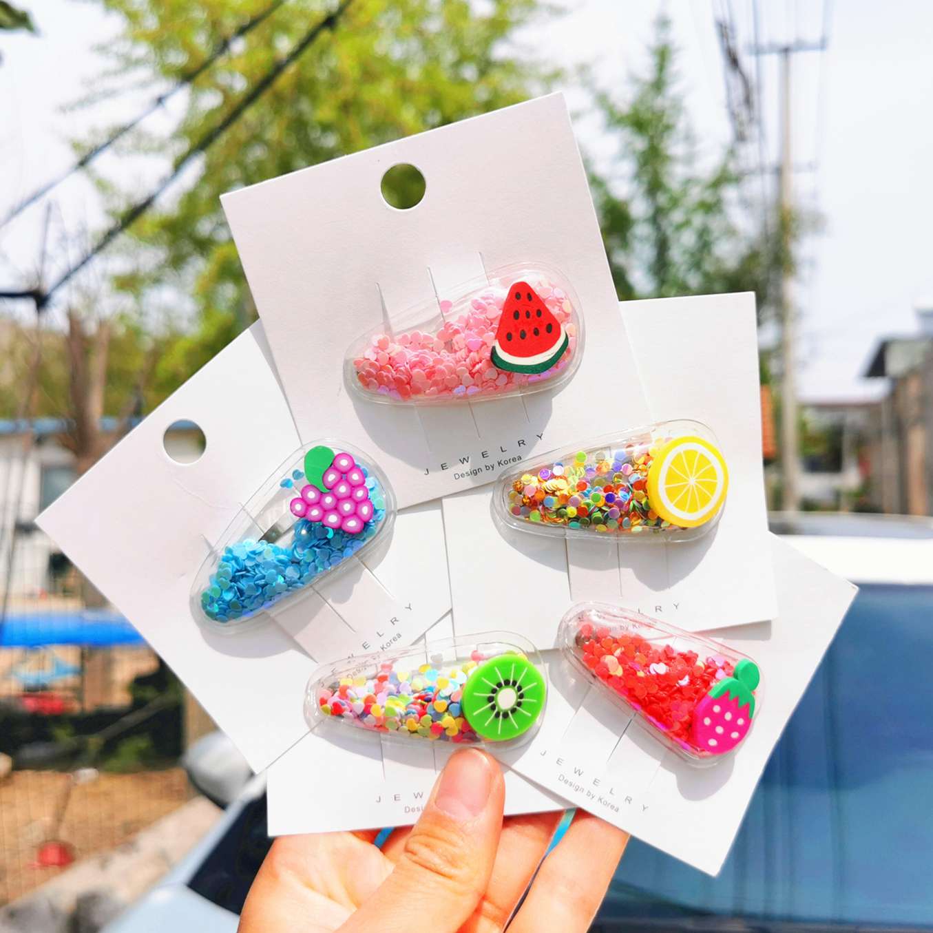 Cute hair clip for girls Kids Side bangs Clip Quicksand Korean BB Hair Clip for Girls Hair Clip does not hurt hair accessories 7 Item Picture