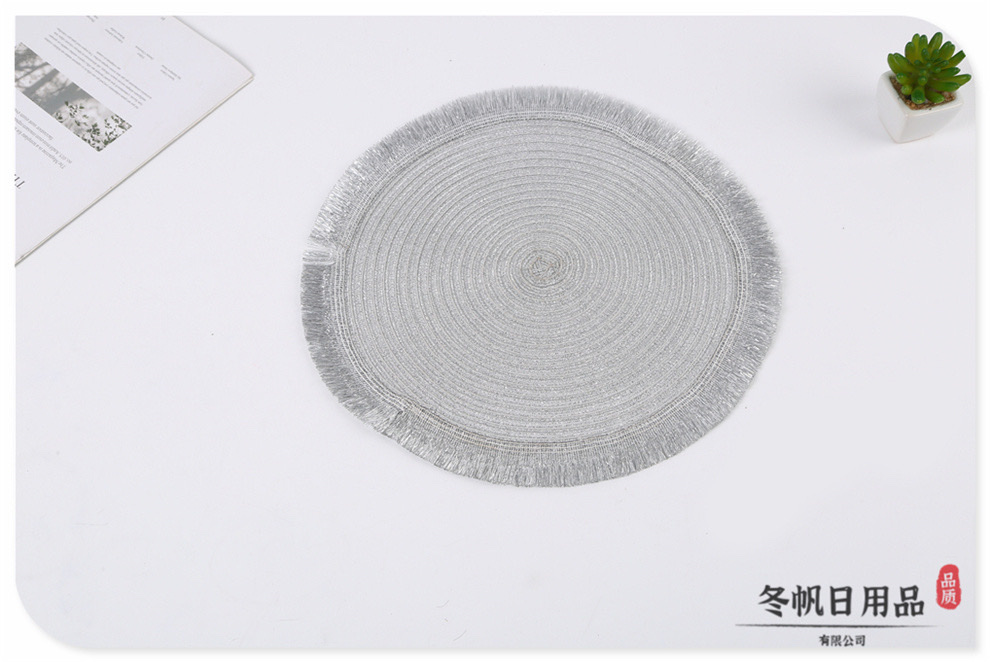 European country-style simple fringed decorated dining table MATS and Western restaurant buffet MATS come in a variety of styles Specification image
