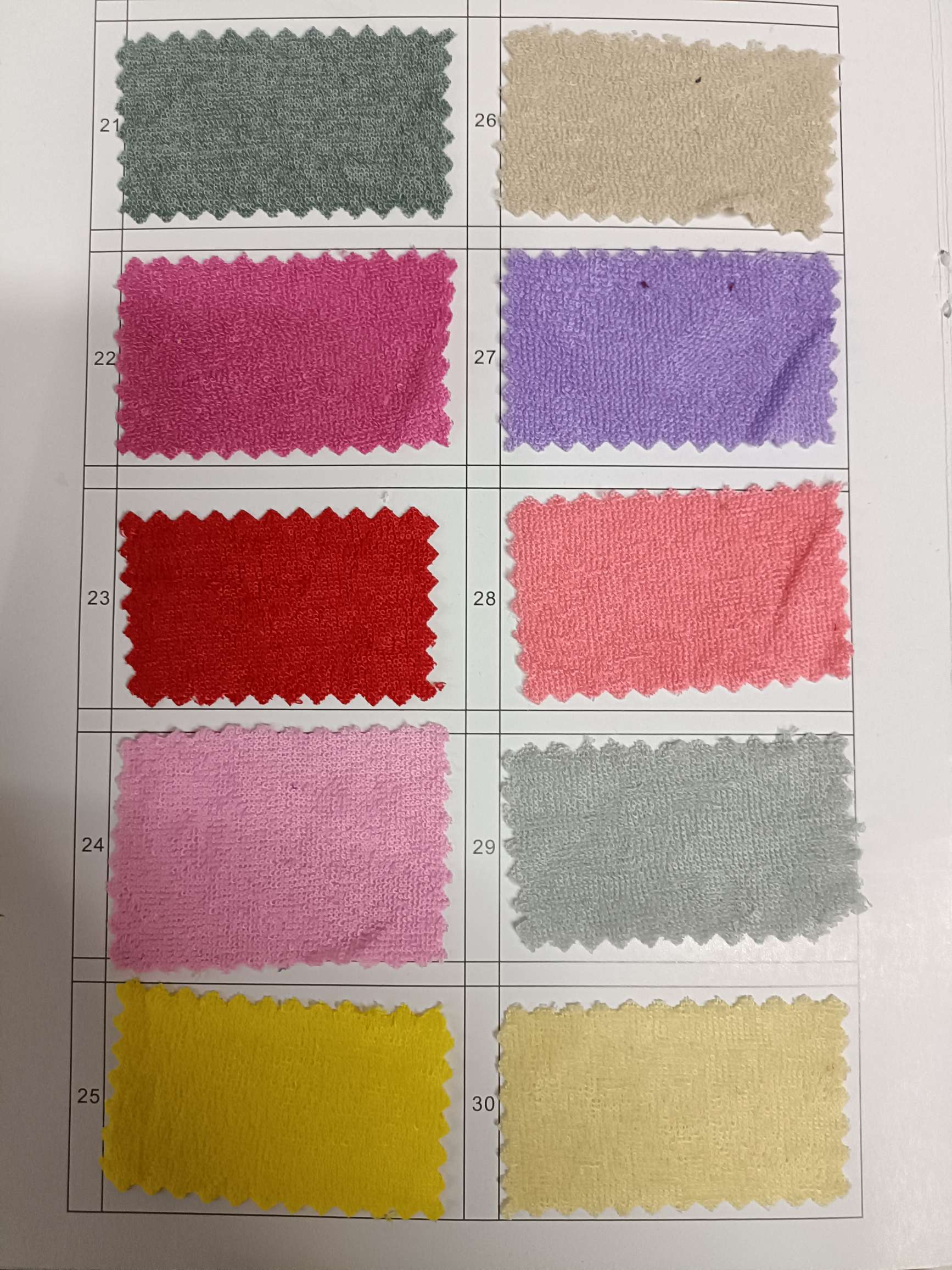 Towelling details Picture