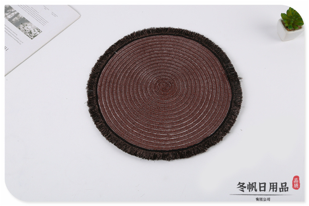 European country-style simple fringed decorated dining table MATS and Western restaurant buffet MATS come in a variety of styles detail image 5