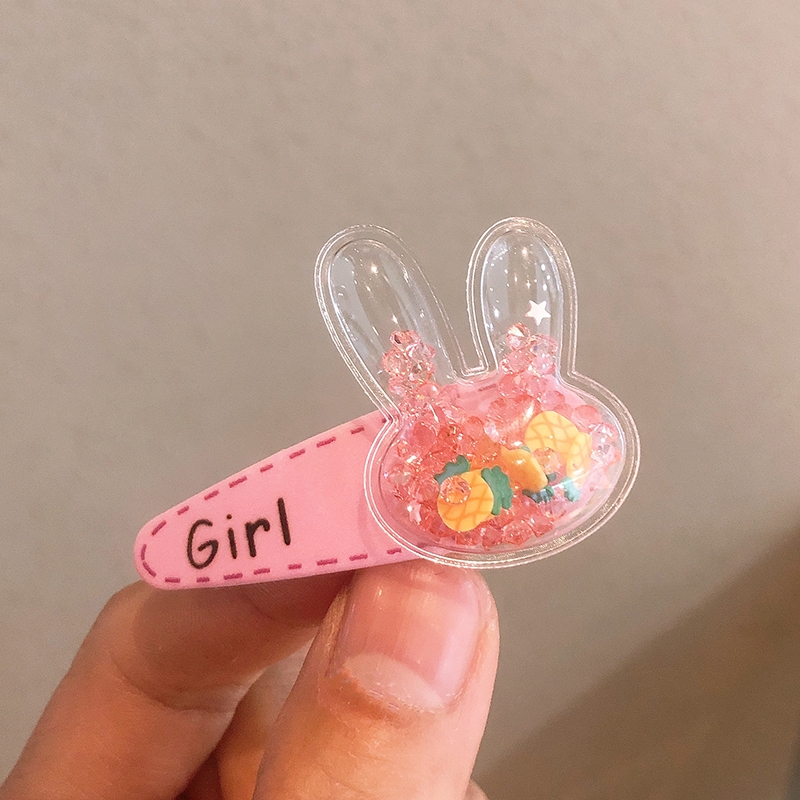 Cute hair clip for girls Kids Side bangs Clip Quicksand Korean BB Hair Clip for Girls Hair Clip does not hurt hair accessories 11 full figure