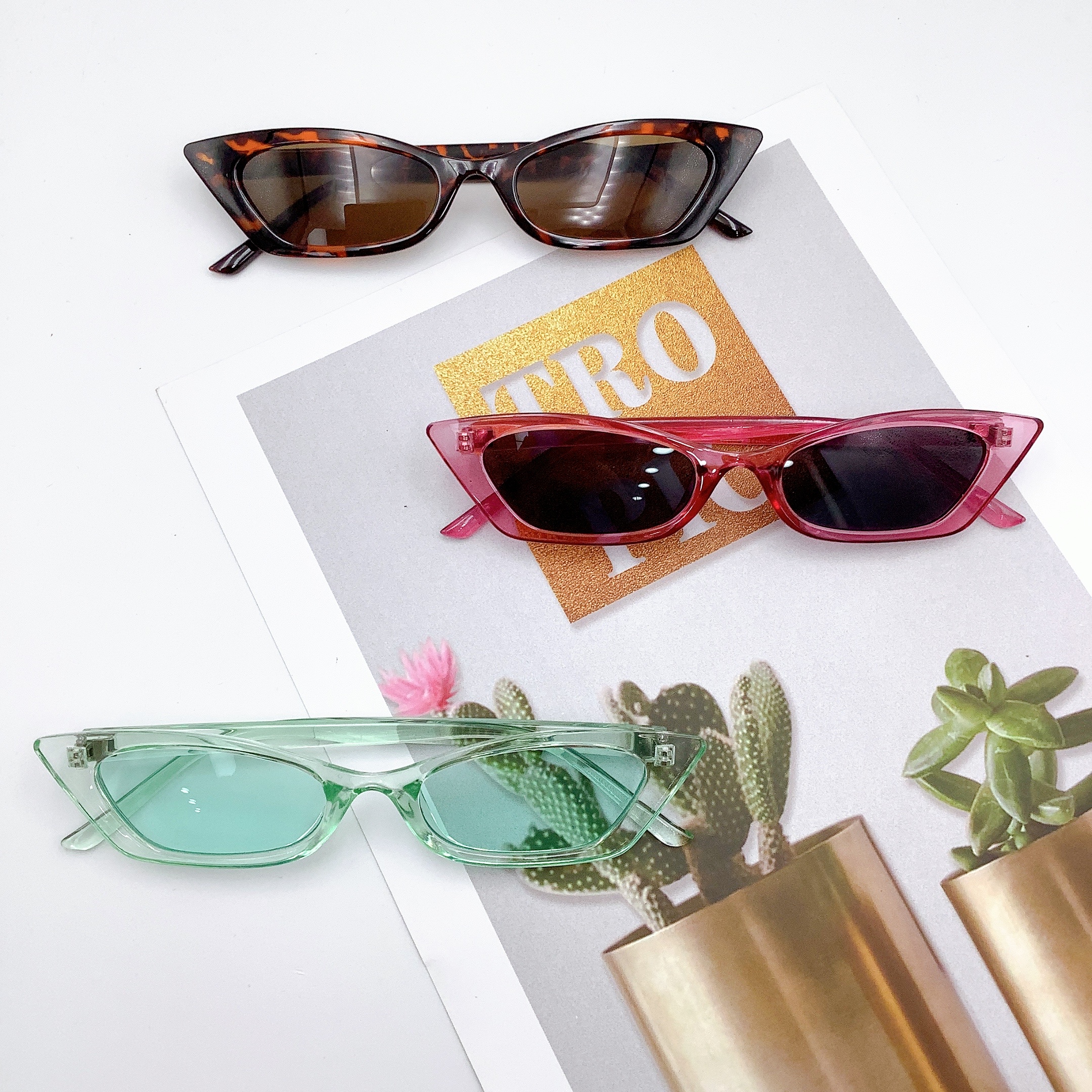 Adult sunglasses, polygonal fashion trend sunglasses LD2039 Specification image
