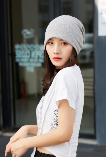 "Hat Girl Spring and Autumn Korean lace flower headscarf Hat, fashionable, casual and versatile headscarf hat, bald hat, thin postpartum hat 012. detail image 6