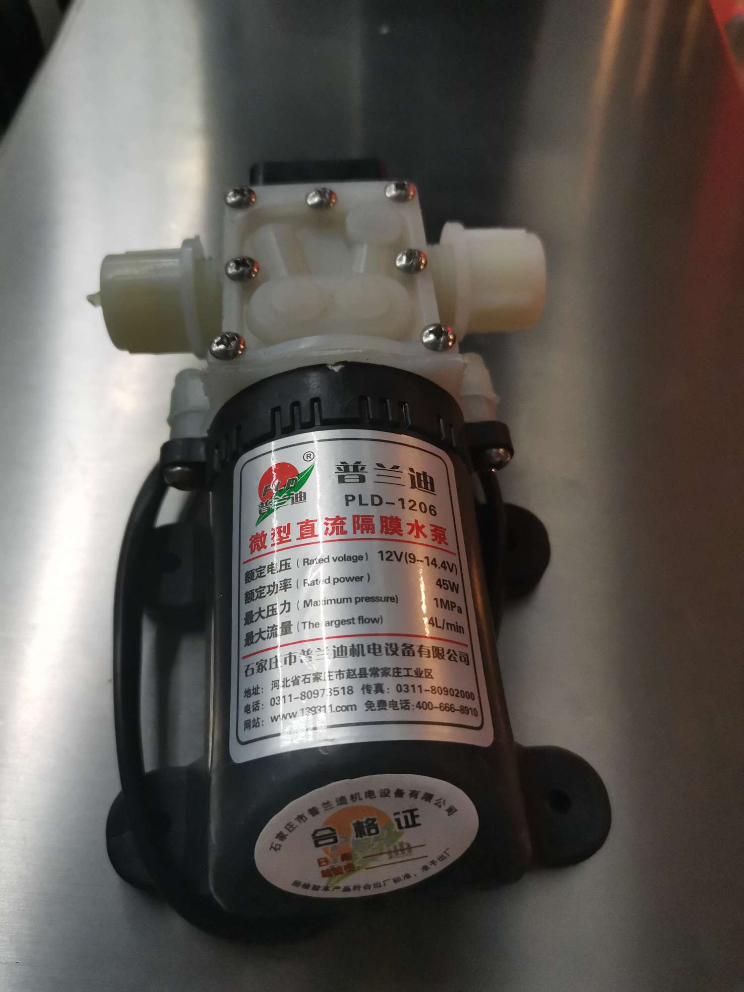 The diaphragm water pump for small CNC filling machines from Hengkai Packaging Machinery is of high quality, low price and operates with integrity detail image 4