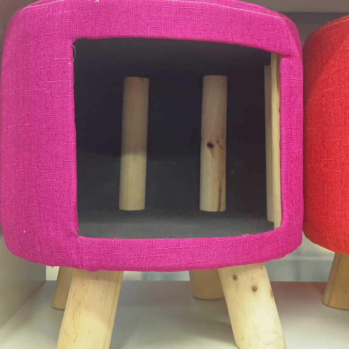 Small stool with nest storage multi-purpose stool