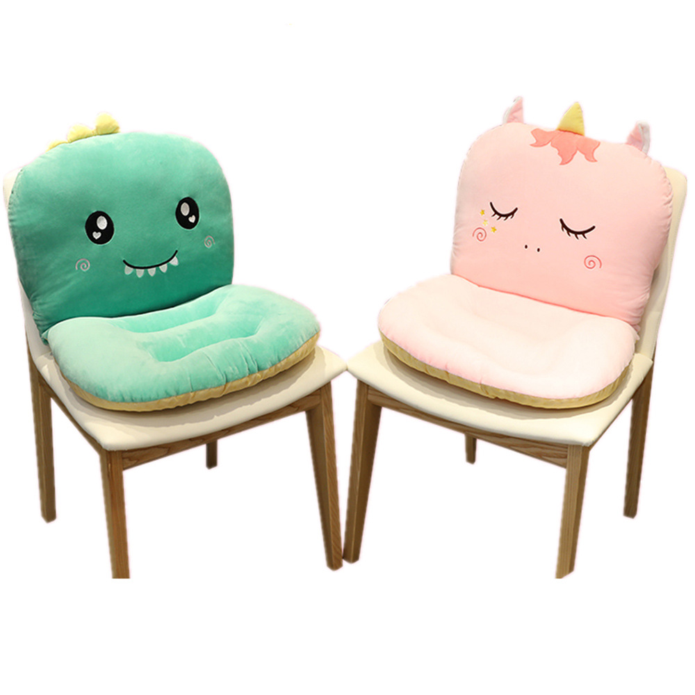 Cartoon seat cushion, backrest, integrated chair cushion, lazy person's seat, office backrest cushion, dormitory detail image 7