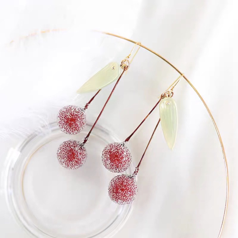 Frost arbutus simulation fruit simple fashion original Senchi earrings