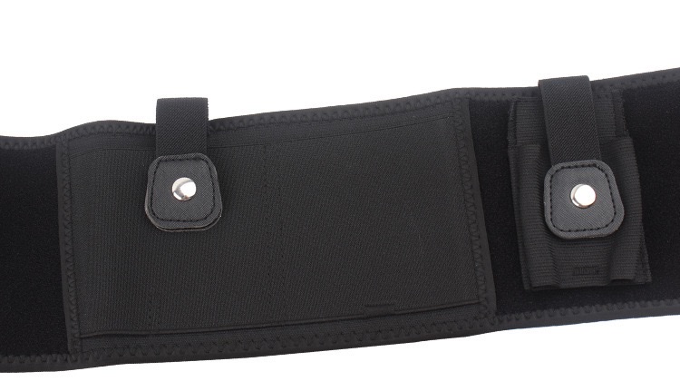 氯丁橡胶户外战术枪套左右手隐形腰带潜水料透气束腰腹部隐藏详情图6