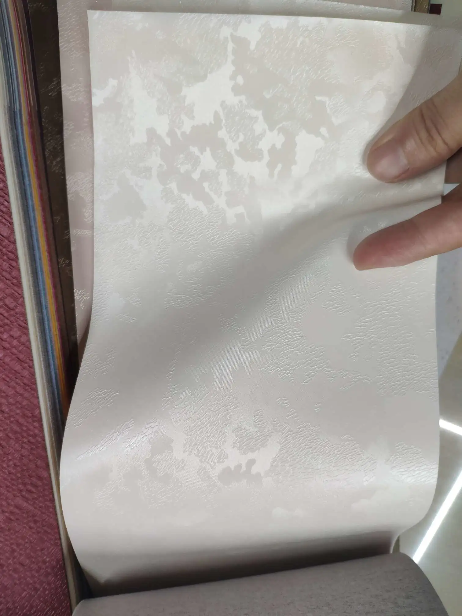 Artificial leather soft and hard wrapped sliding door leather wall decorative leather fabric in stock detail image 1