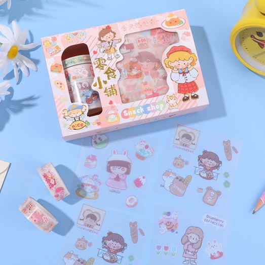 米妹家手账胶带系列之零食小铺二