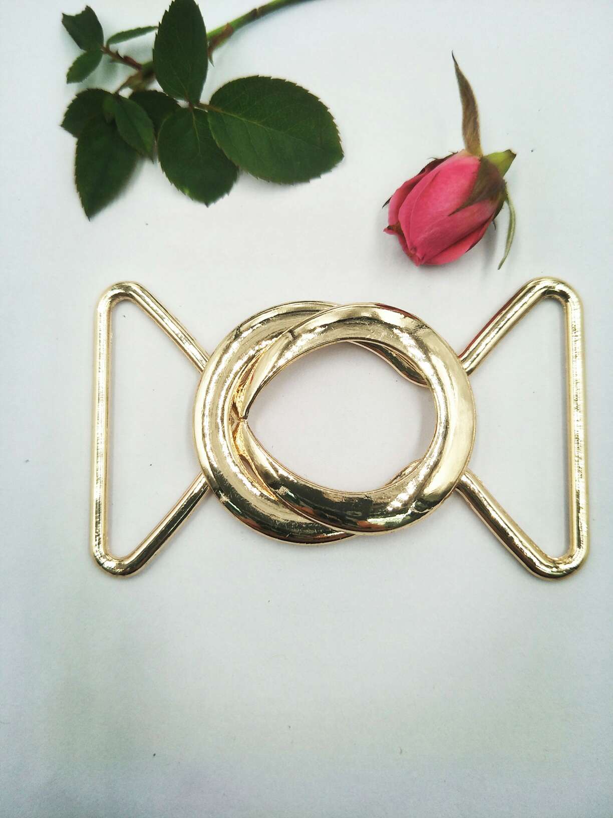 金属装饰腰带扣 松紧腰带卡扣 背带裤扣女装纽扣合金8字对扣插扣详情图2