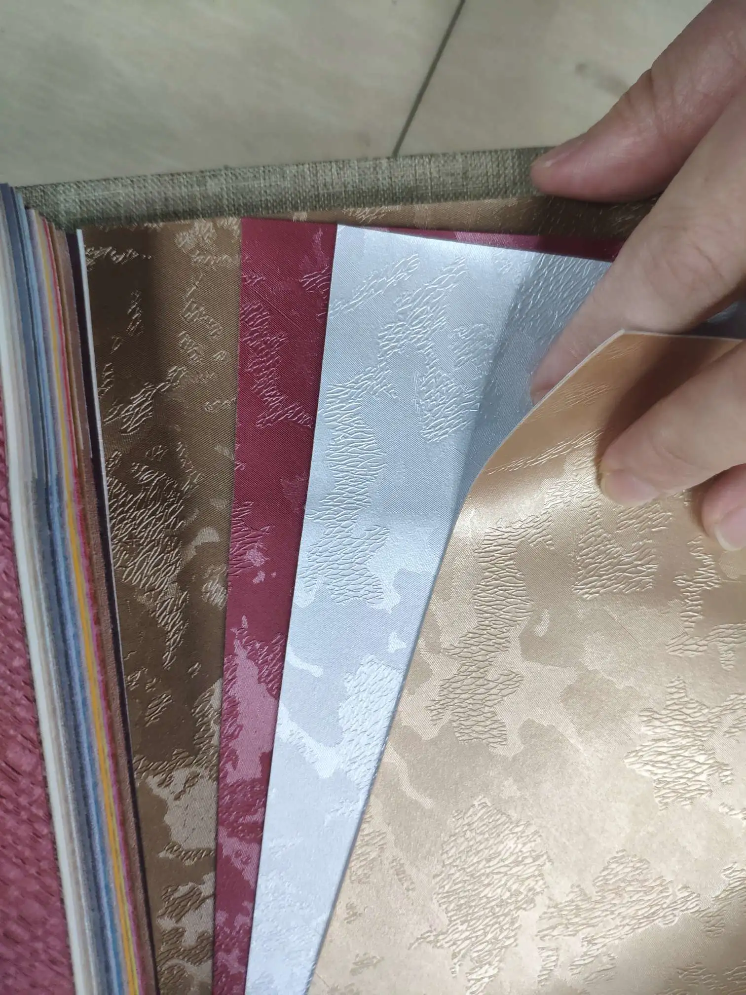 Artificial leather soft and hard wrapped sliding door leather wall decorative leather fabric in stock detail image 4