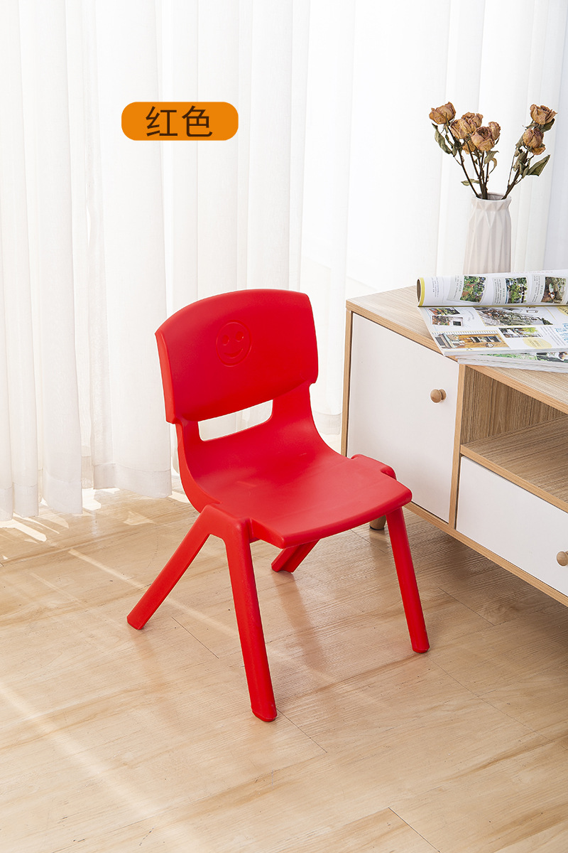 铭华家具厂塑料儿童椅PP注塑笑脸椅幼儿园教学学生座椅大号详情图4
