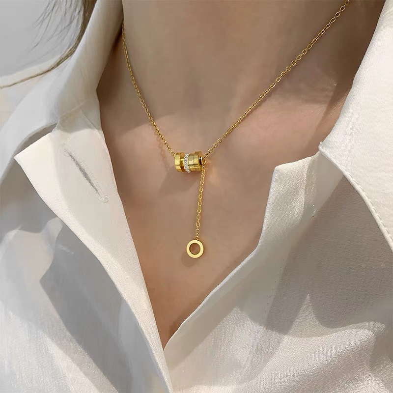 Light luxury small waist necklace female summer niche design sense advanced collarbone chain 2021 new on the new everything choker thumbnail