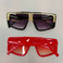 新款太阳镜男女通用带金边时尚潮流眼镜069-3062图