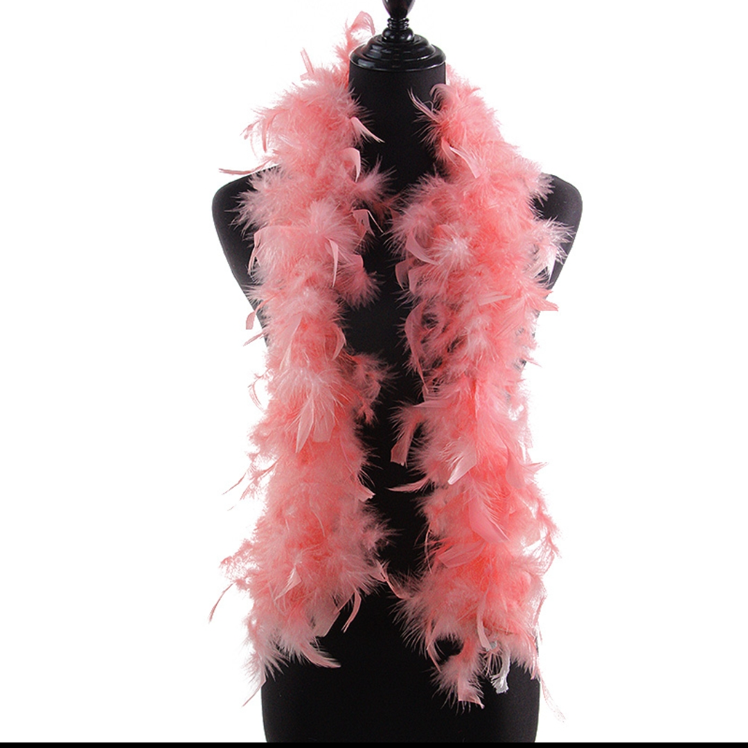 火鸡火片羽毛毛条80克两米西瓜粉