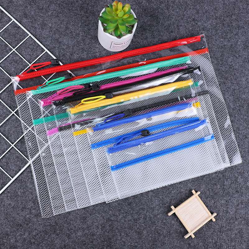PVC超透明/A5夹网袋/考试用品/收纳袋产品图